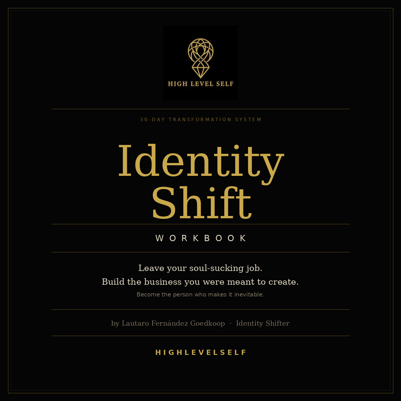Identity Shift Workbook by HighLevelSelf